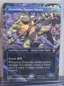 Donatello, Gadget Master- 212 -MTG: Teenage Mutant Ninja Turtles Borderless Foil - Image 1