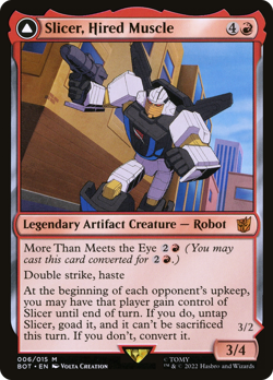 Slicer, Hired Muscle // Slicer, High-Speed Antagonist (FOIL) x1 - MTG BOT #6 - Image 1