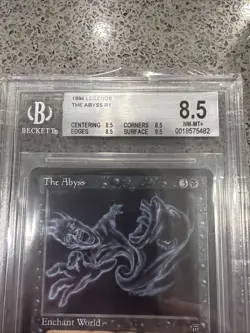 MTG The Abyss Legends Magic the Gathering English Edition - Beckett 8.5 - Image 3