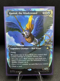 Bloomburrow #350 Kastral, the Windcrested (Borderless) (Raised Foil) - Image 1