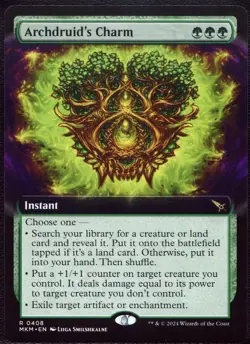Archdruid's Charm - 408 Extended not foil MTG MKM - Image 1