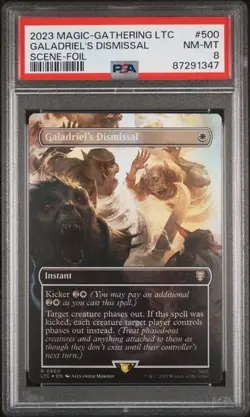 2023 Magic the Gathering Lord of the Rings Galadriel's Dismissal SCENE FOIL PSA - Image 1