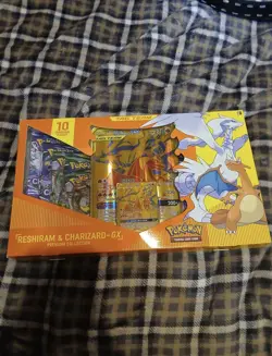 pokemon Reshiram & Charizard GX Tag Team Premium Collection Box Factory Sealed!! - Image 1