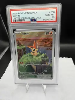 Pokemon Victini 208 Sv: Scarlet & Violet Promo Holo 2025 English PSA 10 - Image 1