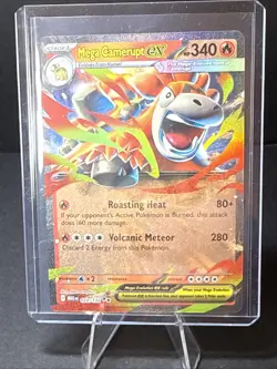 MEGA CAMERUPT ex 022/132 Double Rare Mega Evolution Pokemon TCG Fire NM/MINT ✨🌋 - Image 1