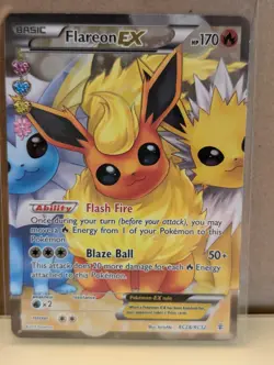 [NM] Pokemon TCG Flareon EX #RC28/RC32 Generations Full Art - Image 1