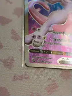 Pokemon Go TCG 2022 Black Star Promo Full Art Holo Mewtwo v SWSH229 - Image 4