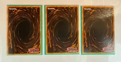 YUGIOH TCG ELEMENTAL HERO SHADOW MIST SDHS-EN001 SUPER 1ST EDITION Play Set Of 3 - Image 2