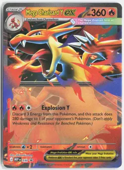 Mega Charizard Y ex - 030 030 Holo Promo ME: Mega Evolution Promo Pokemon NM - Image 1