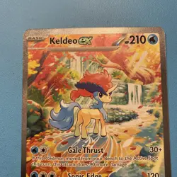 Keldeo ex SIR 167/086 English White Flare Pokemon Scarlet & Violet - Image 3