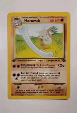 Pokemon TCG Marowak 39/64 Jungle 1st Edition - LP - Image 1
