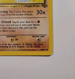 Pokemon TCG Marowak 39/64 Jungle 1st Edition - LP - Image 4