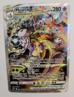 Pokemon Mewtwo VSTAR GG44/GG70 2023 Crown Zenith Galarian Gallery NEAR MINT - Image 1