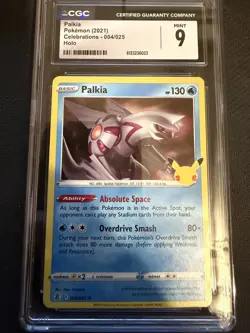 Palkia Pokemon 2021 Celebrations 004/025 holo CGC mint 9 - Image 1