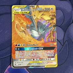 Pokemon Moltres & Zapdos & Articuno GX 44/68 Hidden Fates Holo - Image 1