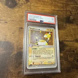 2003 POKEMON EX DRAGON AMPHAROS EX-HOLO #89/97 - PSA 7 NM! NICE SWIRL! - Image 3