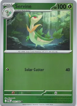 SERVINE 005/088 C PERFECT ORDER POKEMON REVERSE HOLO LP - Image 1
