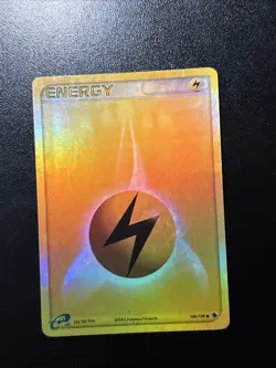 Pokemon 2003 Lightning Energy Reverse Holo Ruby and Sapphire 109/109 MP - Image 1