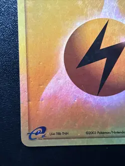 Pokemon 2003 Lightning Energy Reverse Holo Ruby and Sapphire 109/109 MP - Image 4