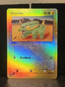 Pokemon TCG EX Ruby & Sapphire 52/109 ELECTRIKE Reverse Holo Common Vintage - Image 1