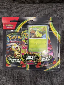 Perfect Order 3 Pack Blister Pokemon Brand New Factory Sealed English - Image 1