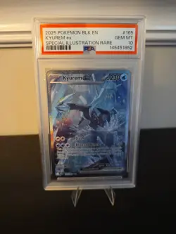 KYUREM 2025 POKEMON BLK EN-BLACK BOLT SPECIAL ILLUSTRATION RARE #165 TCG PSA 10 - Image 1