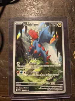 Pokemon TCG Druddigon 151/086 Illustration Rare White Flare - Image 1