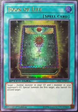 Book Of Life 1st Ed. SBSC-EN013 LP Yu-Gi-Oh SD Scars Of Battle Series - Image 1