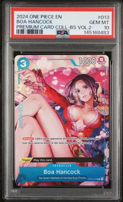 Bandai One Piece Boa Hancock Premium Card Collection Vol.2 ST03-013 Foil PSA 10 - Image 1