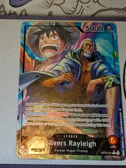 Silvers Rayleigh OP12-001 Alt Art Leader One Piece TCG Legacy Master NM/M ENG - Image 1