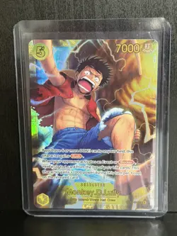 🏴‍☠🔥💎 Monkey D Luffy OP15-119 SEC Foil Mint | Adventure on Kami’s Island - Image 1