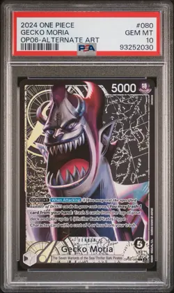 Gecko Moria Op06-080 Psa 10 Alt Art Leader English One Piece Slab - Image 1