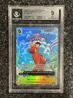 2024 One Piece Two Legends Monkey.D.Luffy Alt Art TR #OP07-109 BGS 9 - Image 1