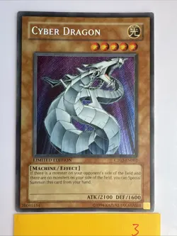 YuGiOh Cyber Dragon CT03-EN002 Limited Edition Secret Rare Collectors Tin - Image 1
