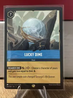 Disney Lorcana - Lucky Dime 165/204 Legendary Non Foil - Into the Inklands NM - Image 1