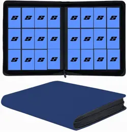 12 Pocket 720 Pockets Trading Card Binder, Ringless Side Loading Card Holder Alb - Image 1