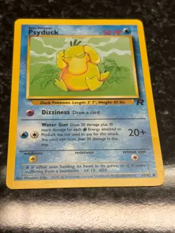 Psyduck 65/82 Team Rocket Regular Common MP Vintage Pokemon Card 2000 - Image 3