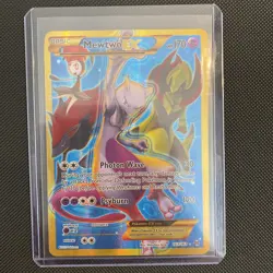 Pokemon TCG Mewtwo EX 163/162 XY Breakthrough 2015 Full Art Secret Rare Card LP - Image 1