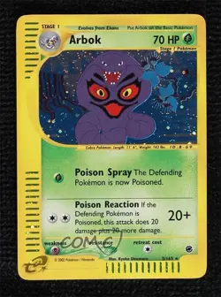 Arbok Holo Pokemon e-Card Series Expedition #3 2002 - Image 1