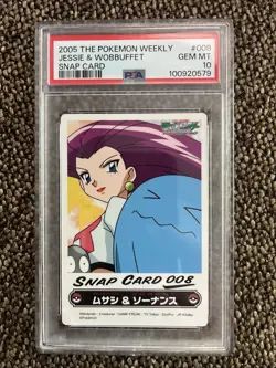 Pokemon Weekly Snap Card Jessie & Wobuffett 008 NM - Image 1