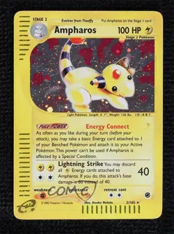 Ampharos Holo Pokemon e-Card Series Expedition #2 2002 - Image 1