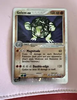 Golem EX Dragon 91/97 Holo Rare Pokemon E Card 2003. 2X SWIRLS!. NM - Image 1
