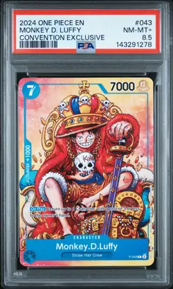 2024 ONE PIECE PROMOS CONVENTION EXCLUSIVE #043 MONKEY D. LUFFY PSA 8.5 - Image 1