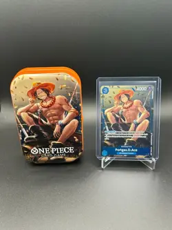 One Piece TCG Ace Luffy Sabo NM Promos + Empty Tins No Packs - Image 2
