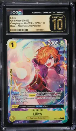 2025 ONE PIECE OP13-CARRYING ON HIS WILL ALTERNATE ART #113 LILITH CGC 10 - Image 1