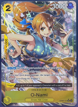 O-Nami Alt Art OP06-101 English ONE PIECE TCG Wings of Captain Foil English (3) - Image 1