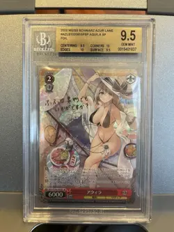 Weiss Schwarz Azur Lane Aquila SP Foil Japanese Autograph BGS 9.5 - Image 1