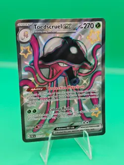 Toedscruel ex 213/091 Paldean Fates Full Art Shiny Holo Rare Pokemon Card NM - Image 1