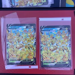 Lot of Two Pikachu V Union Jumbo Cards 25th Anniversary Edition Pokemon TCG - Image 1