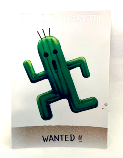 Final Fantasy VIII 8 Triple Triad Foil Perfect Visual Card 27 CACTAUR Wanted !! - Image 1
